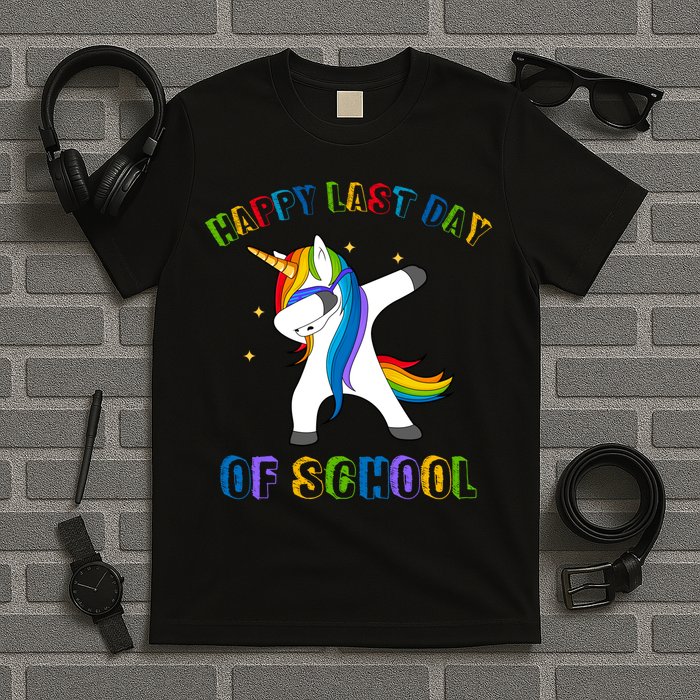 Happy Last Day Of School Dabbing Unicorn T-Shirt