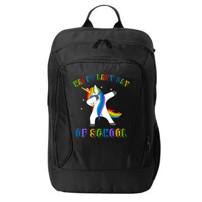 Happy Last Day Of School Dabbing Unicorn City Backpack