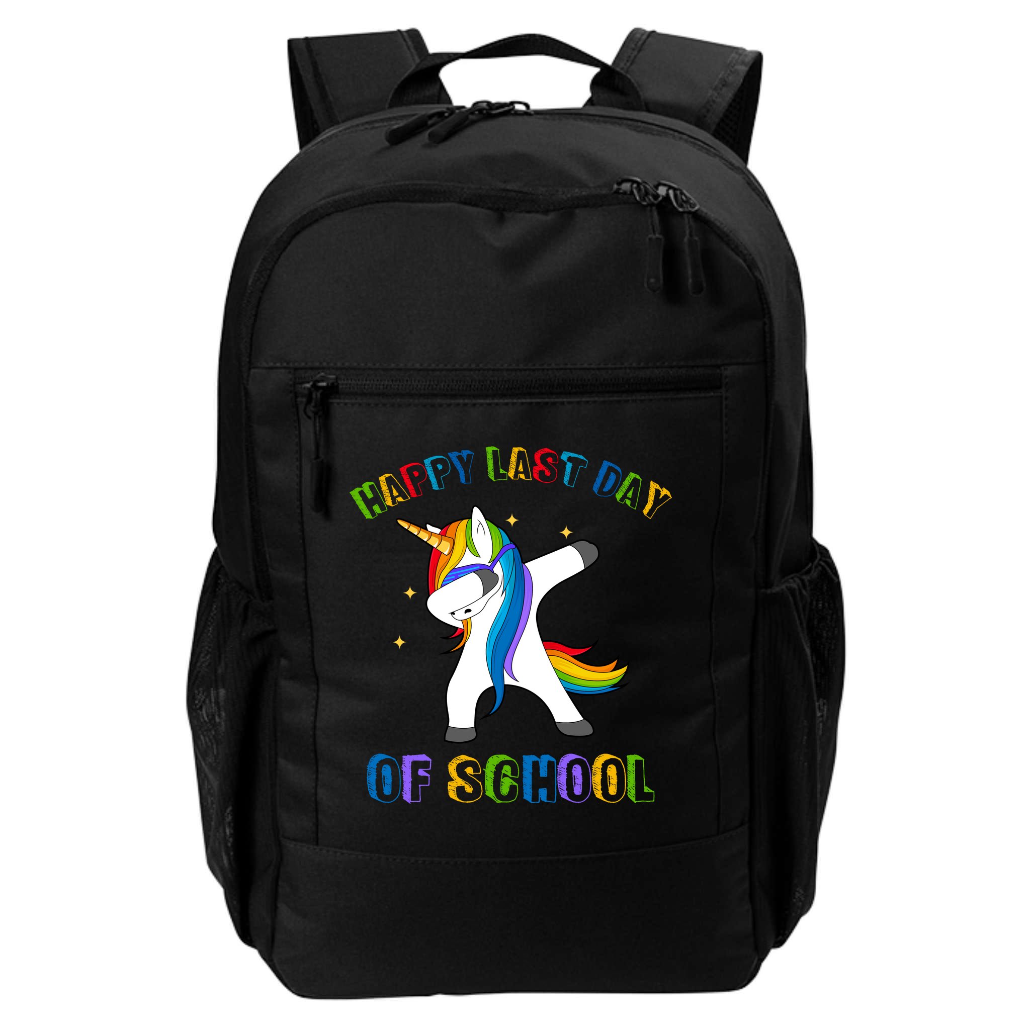 Happy Last Day Of School Dabbing Unicorn Backpack