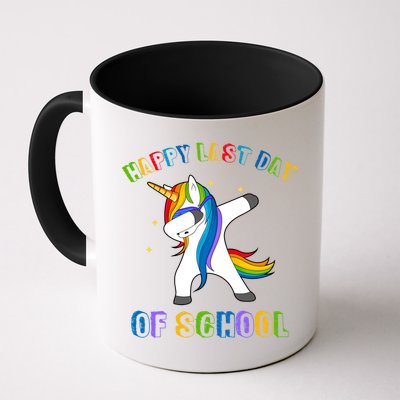 Happy Last Day Of School Dabbing Unicorn Mug