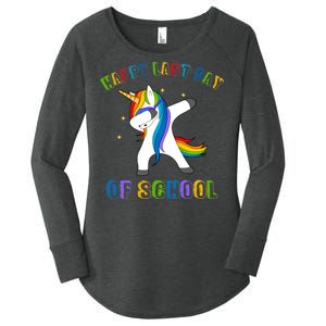 Happy Last Day Of School Dabbing Unicorn Women's Perfect Tri Tunic Long Sleeve Shirt