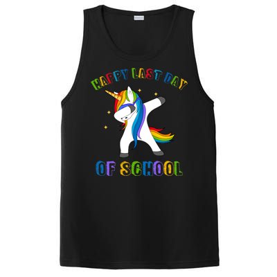 Happy Last Day Of School Dabbing Unicorn PosiCharge Competitor Tank