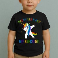 Happy Last Day Of School Dabbing Unicorn Toddler T-Shirt