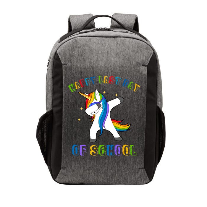 Happy Last Day Of School Dabbing Unicorn Vector Backpack