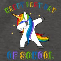 Happy Last Day Of School Dabbing Unicorn Vector Backpack