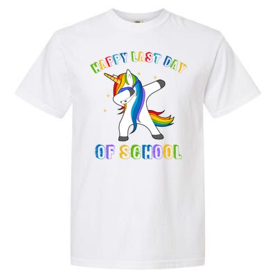 Happy Last Day Of School Dabbing Unicorn Garment-Dyed Heavyweight T-Shirt