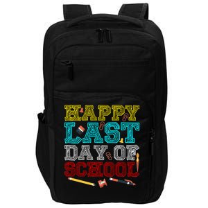 Happy Last Day Of School Pencil Impact Tech Backpack