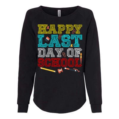 Happy Last Day Of School Pencil Womens California Wash Sweatshirt