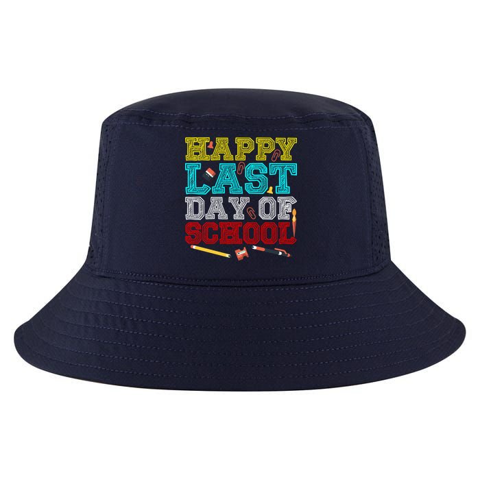 Happy Last Day Of School Pencil Cool Comfort Performance Bucket Hat