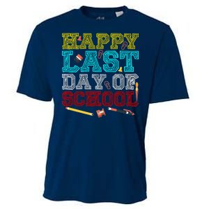 Happy Last Day Of School Pencil Cooling Performance Crew T-Shirt