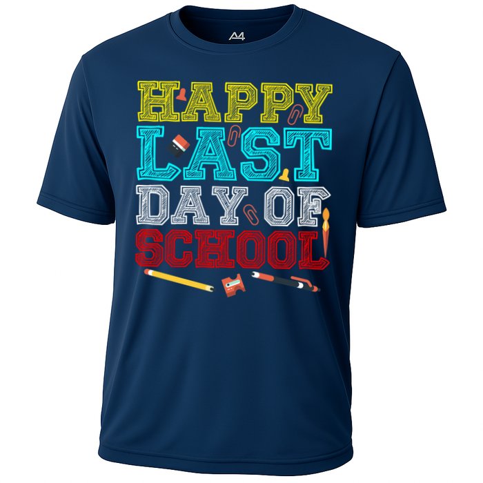 Happy Last Day Of School Pencil Cooling Performance Crew T-Shirt