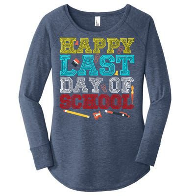 Happy Last Day Of School Pencil Women's Perfect Tri Tunic Long Sleeve Shirt