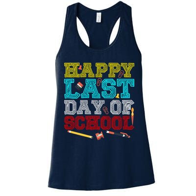 Happy Last Day Of School Pencil Womens Tank Top