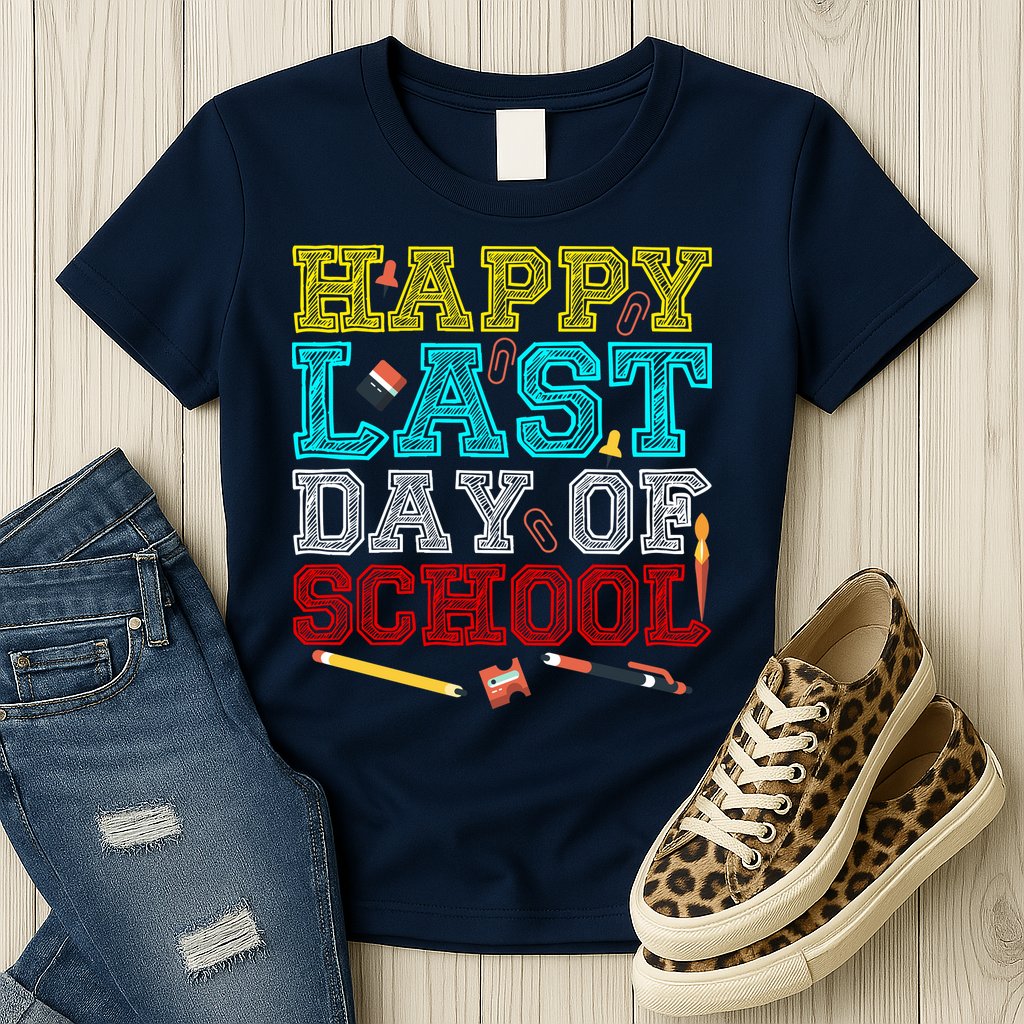 Happy Last Day Of School Pencil Womens T-Shirt