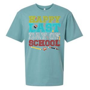 Happy Last Day Of School Pencil Sueded Cloud Jersey T-Shirt