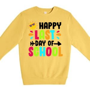 Happy Last Day Of School Sun Premium Crewneck Sweatshirt