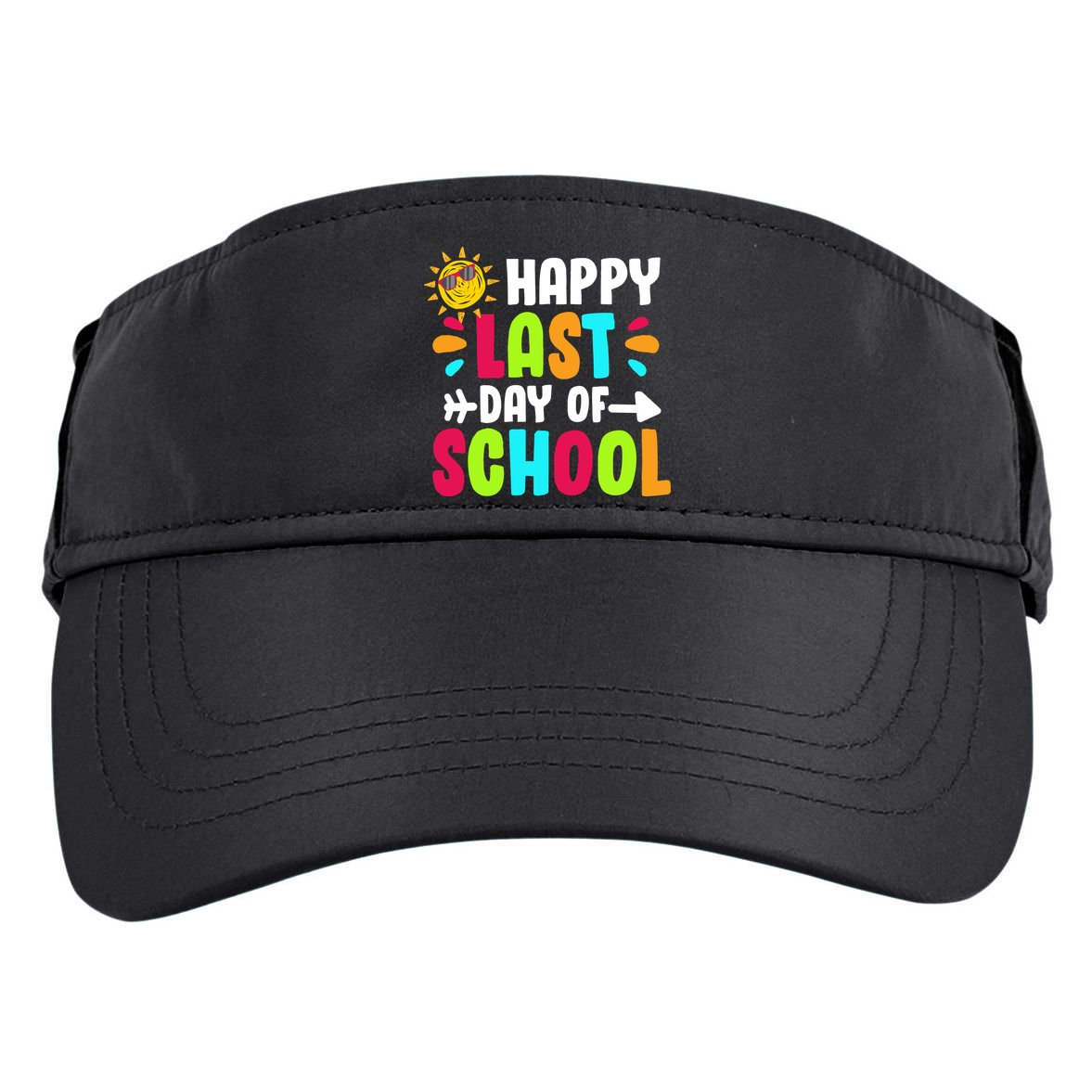 Happy Last Day Of School Sun Adult Drive Performance Visor