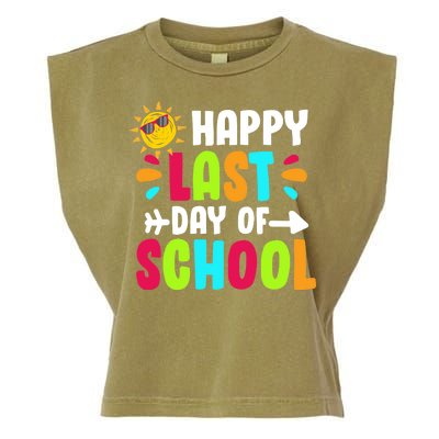 Happy Last Day Of School Sun Garment-Dyed Women's Muscle Tee