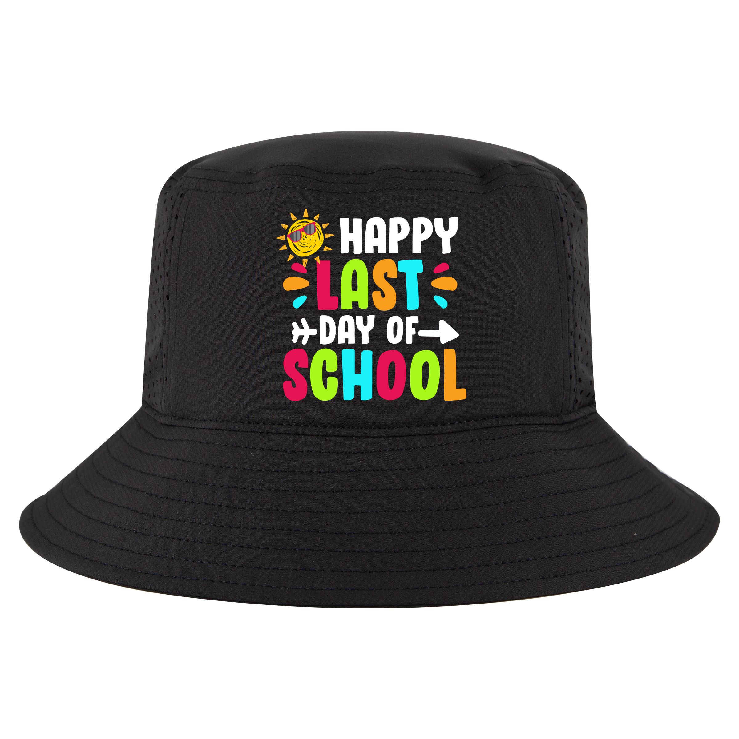 Happy Last Day Of School Sun Cool Comfort Performance Bucket Hat