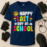 Happy Last Day Of School Sun Cooling Performance Crew T-Shirt