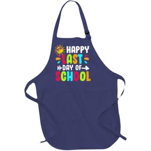 Happy Last Day Of School Sun Full-Length Apron With Pockets