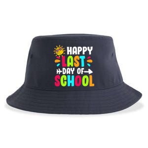 Happy Last Day Of School Sun Sustainable Bucket Hat