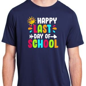 Happy Last Day Of School Sun Adult ChromaSoft Performance T-Shirt