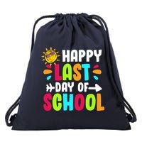 Happy Last Day Of School Sun Drawstring Bag