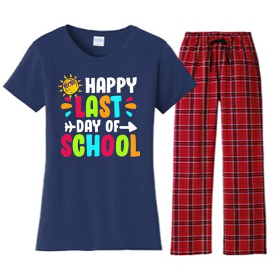 Happy Last Day Of School Sun Women's Flannel Pajama Set