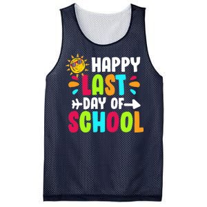 Happy Last Day Of School Sun Mesh Reversible Basketball Jersey Tank