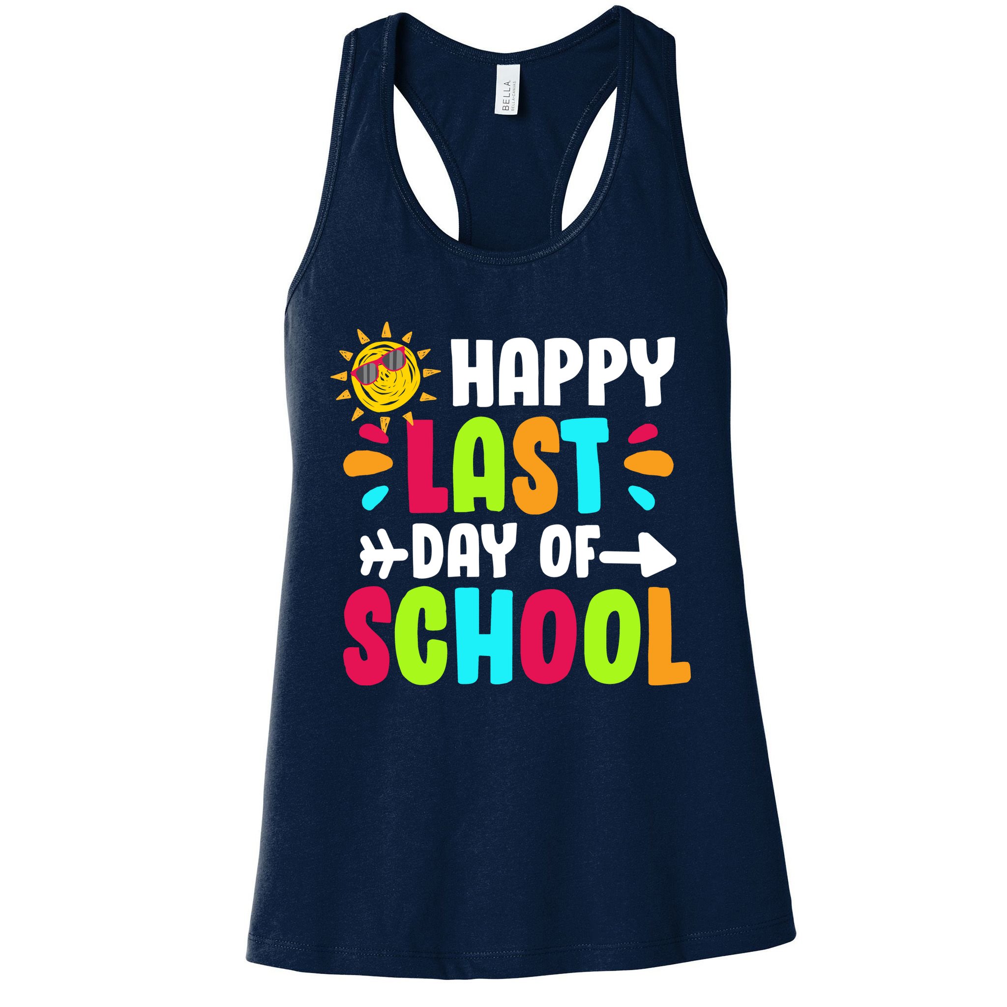 Happy Last Day Of School Sun Womens Tank Top