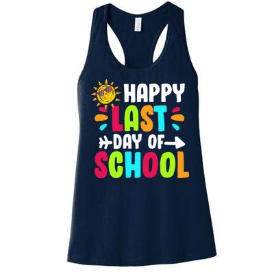 Happy Last Day Of School Sun Women's Racerback Tank