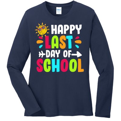 Happy Last Day Of School Sun Ladies Long Sleeve Shirt