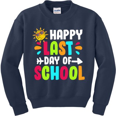 Happy Last Day Of School Sun Kids Sweatshirt