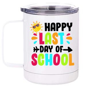 Happy Last Day Of School Sun 12 oz Stainless Steel Tumbler Cup