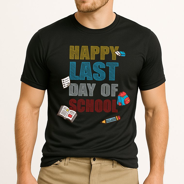 Happy Last Day Of School Supplies Cooling Performance Crew T-Shirt