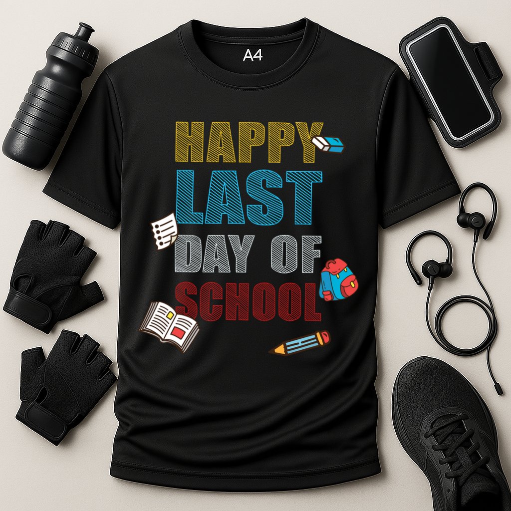 Happy Last Day Of School Supplies Cooling Performance Crew T-Shirt