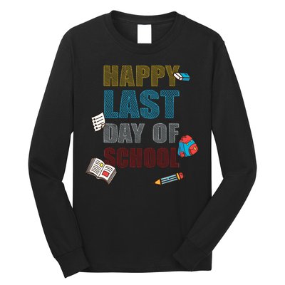 Happy Last Day Of School Supplies Long Sleeve Shirt