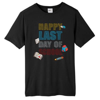 Happy Last Day Of School Supplies Tall Fusion ChromaSoft Performance T-Shirt