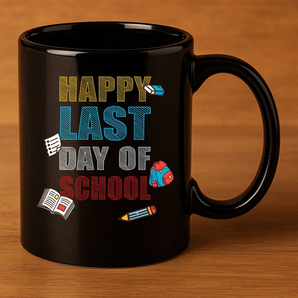 Happy Last Day Of School Supplies 11oz C Handle Ceramic Mug