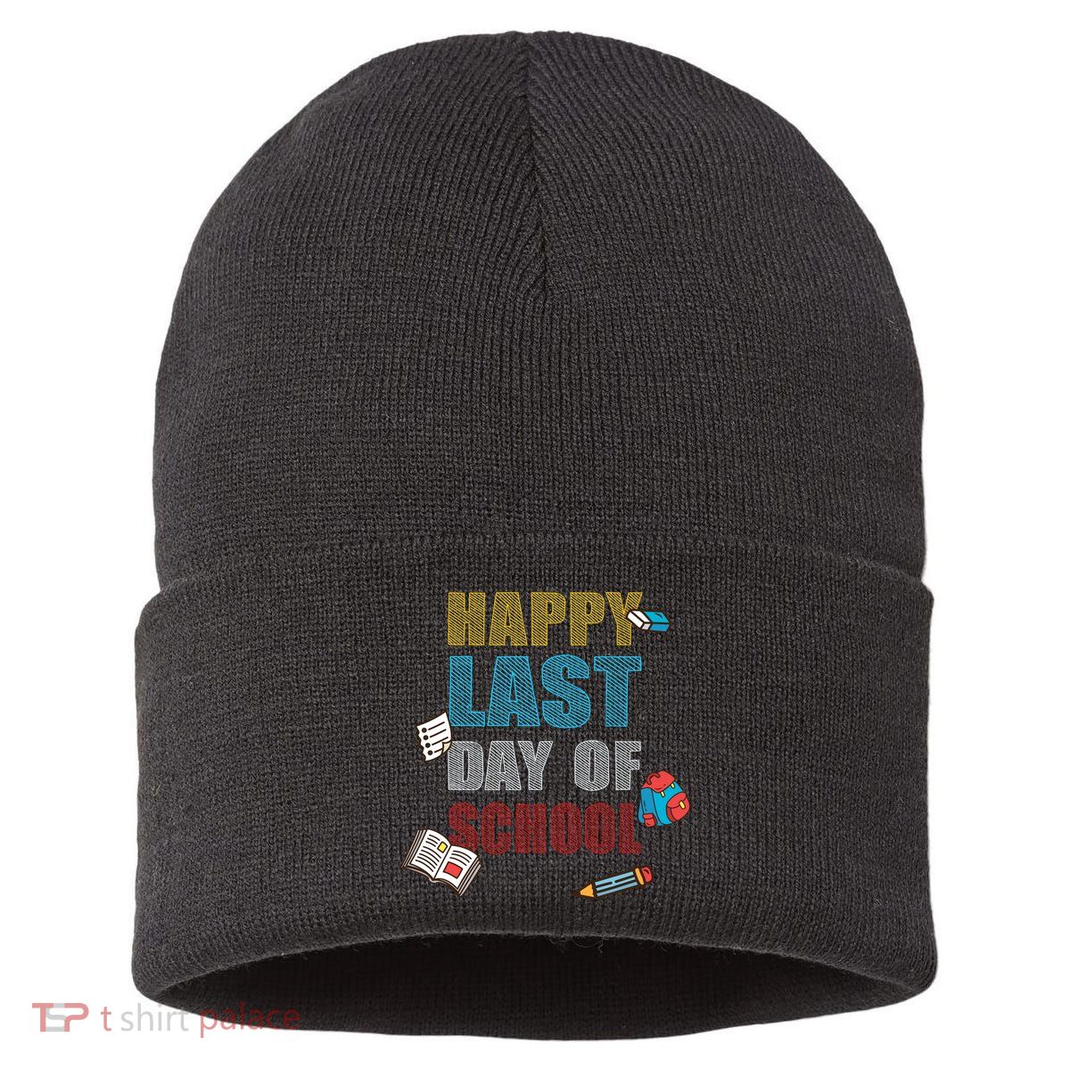 Happy Last Day Of School Supplies Sustainable Knit Beanie