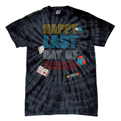 Happy Last Day Of School Supplies Tie-Dye T-Shirt