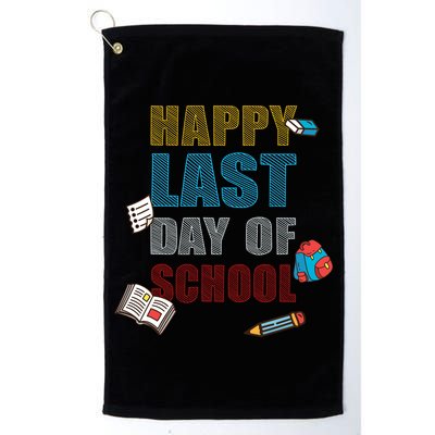 Happy Last Day Of School Supplies Golf Towel