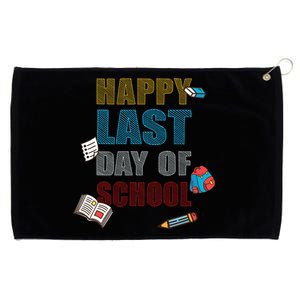 Happy Last Day Of School Supplies Grommeted Golf Towel