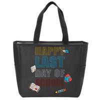 Happy Last Day Of School Supplies Zip Tote Bag