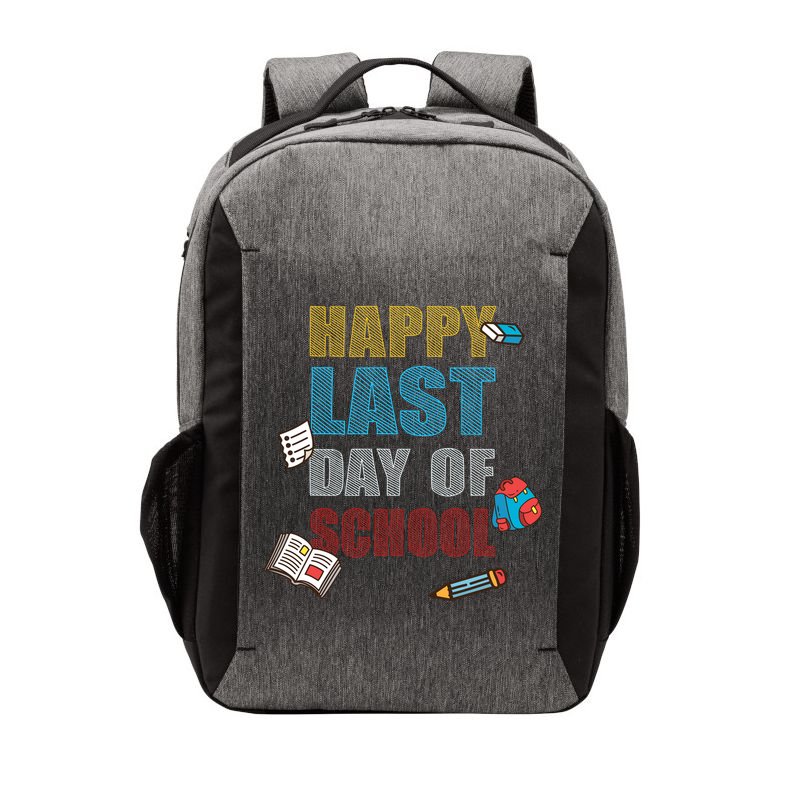 Happy Last Day Of School Supplies Vector Backpack