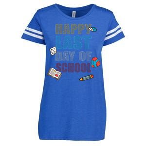 Happy Last Day Of School Supplies Enza Ladies Jersey Football T-Shirt