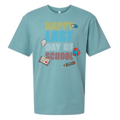 Happy Last Day Of School Supplies Sueded Cloud Jersey T-Shirt