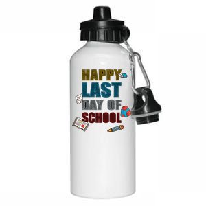 Happy Last Day Of School Supplies Aluminum Water Bottle