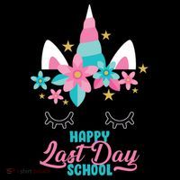Happy Last Day Of School Unicorn Face Impact Tech Backpack